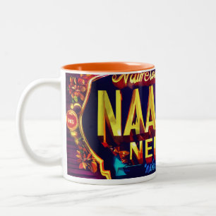 Noor 3D Logo  Two-Tone Coffee Mug
