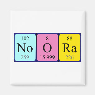Noora periodic table name magnet