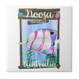 Noosa Australia vintage travel poster Tile