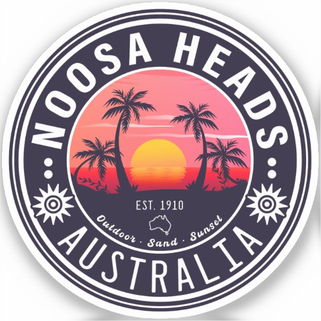 Noosa Heads Australia Vintage Retro Souvenirs 80s (Front)