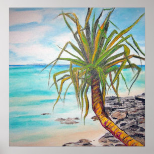 Noosa Pandanas Poster