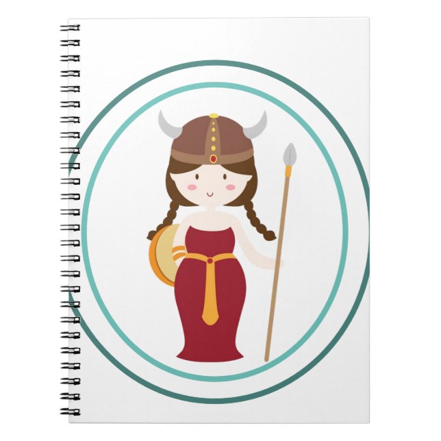 Nootbook - Viking Warrior Princess Notebook (Front)