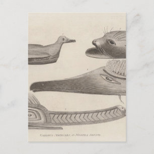 Nootka articles, British Columbia Postcard