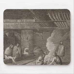 Nootka house, British Columbia Mouse Mat