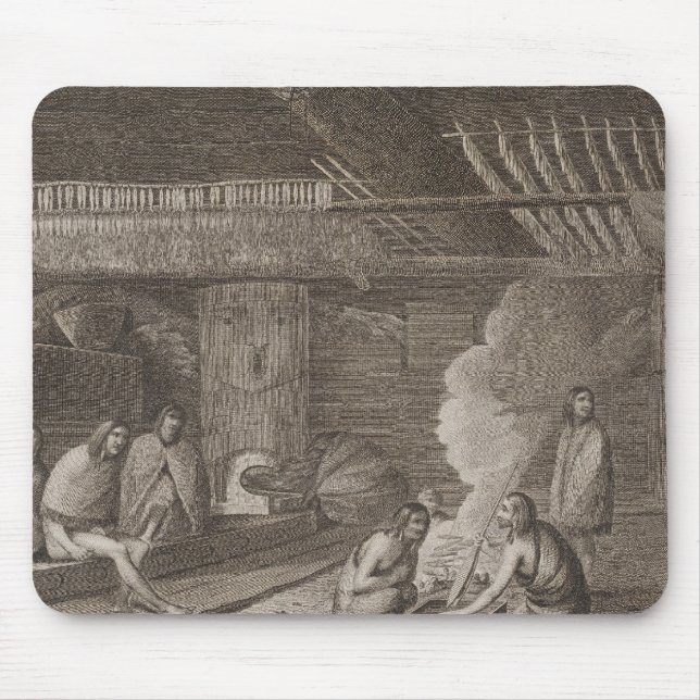 Nootka house, British Columbia Mouse Mat (Front)