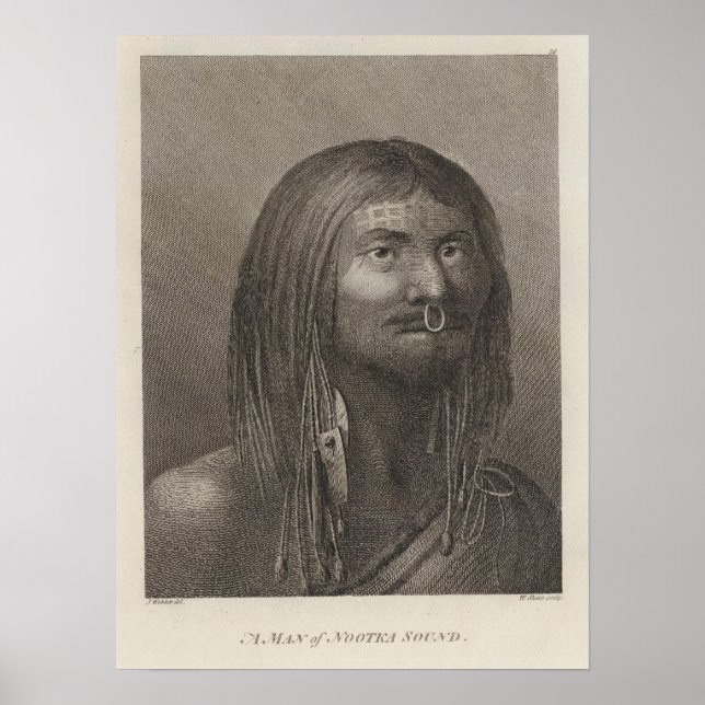 Nootka Man, British Columbia Poster (Front)