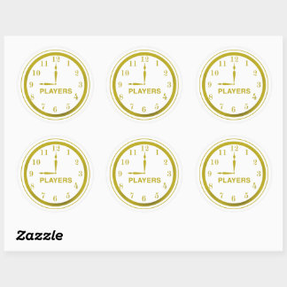 NOP Clock Logo stickers