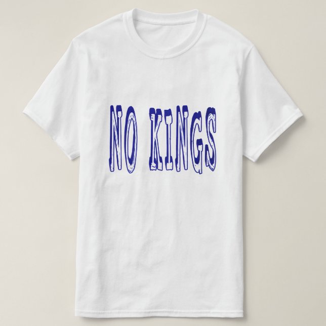NOP with Crown – Anti-King Bold Statement Design T T-Shirt (Design Front)