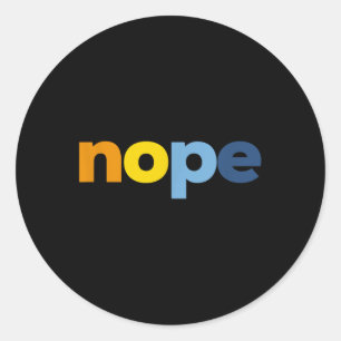 Nope Aroace Pride Lgbtq - Lgbt Aro Ace Aromantic A Classic Round Sticker