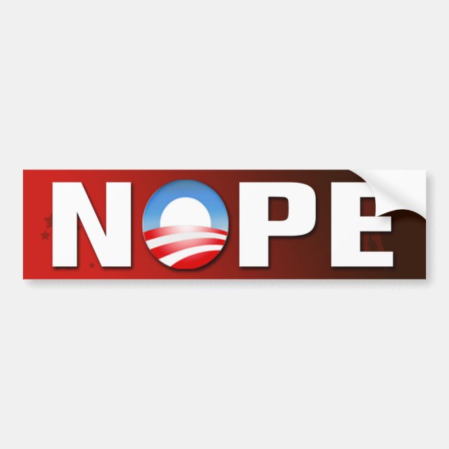 NOPE Bumper Sticker (Front)