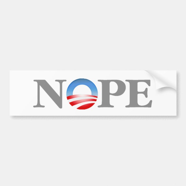 NOPE BUMPER STICKER (Front)