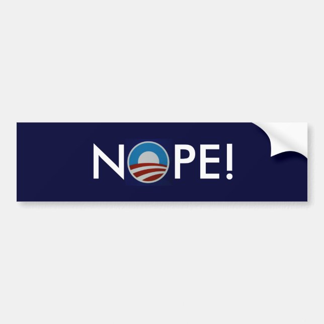 Nope! Bumper Sticker (Front)