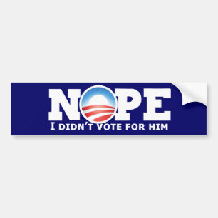 Nope Bumper Sticker