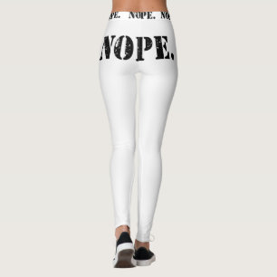 NOPE. Butt Print Yoga pants