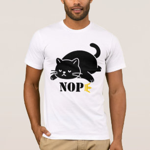 NOPE Cat Funny T Shirt for Cat Lovers