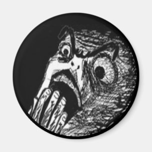 Nope comic face magnet