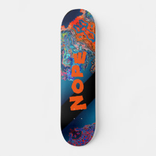 Nope Crazy Alien Colours Psychedelic Skateboard