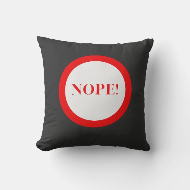 Nope! Cushion (Front)