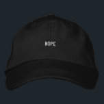 Nope Dad Embroidered Hat<br><div class="desc">Nope Dad Embroidered Hat</div>