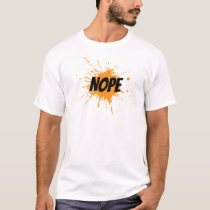 Nope Do Not Enter Funny Cat Design T-Shirt