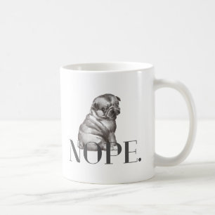 Nope. Funny French Bulldog Dog Lover Coffee Mug