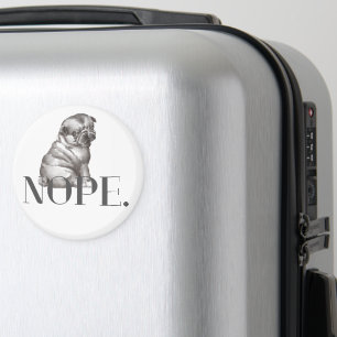 Nope. Funny French Bulldog Dog Lover Magnet