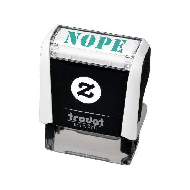 Nope Funny Humour Meme Office LOL Joke Fun Craft Self-inking Stamp (Product)
