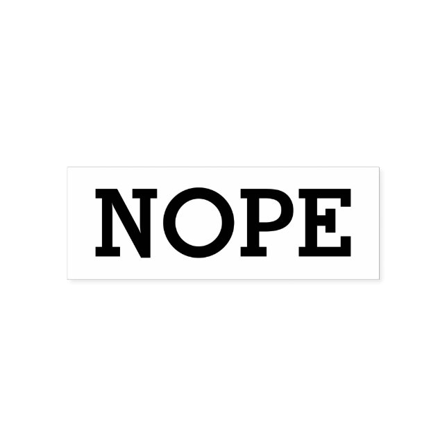 NOPE Funny Self Inking Stamp (Design)