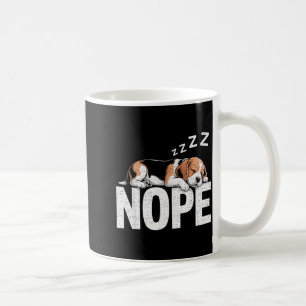 Nope Lazy Beagle  Coffee Mug