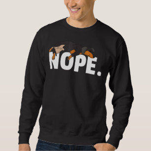 Nope Lazy Dachshund Dog Puppy Pet Paw Animal Sweatshirt