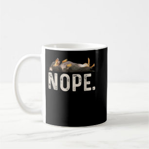 Nope Lazy Dachshund T-Shirt Coffee Mug