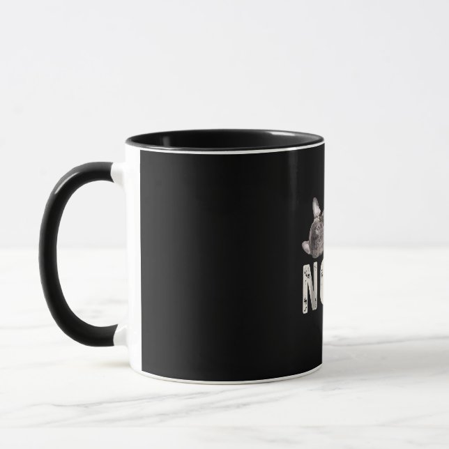 Nope Lazy French Bulldog Dog Lover Gift Mug (Left)