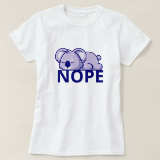 Nope Lazy Koala T-Shirt