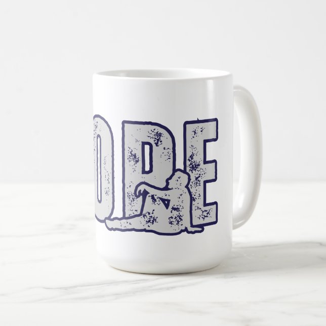 NOPE – Minimal Funny Mood Coffee Cup (Front Right)