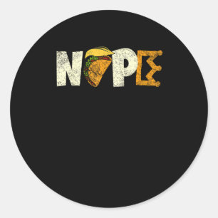 Nope No Kings In America We The People Political Classic Round Sticker