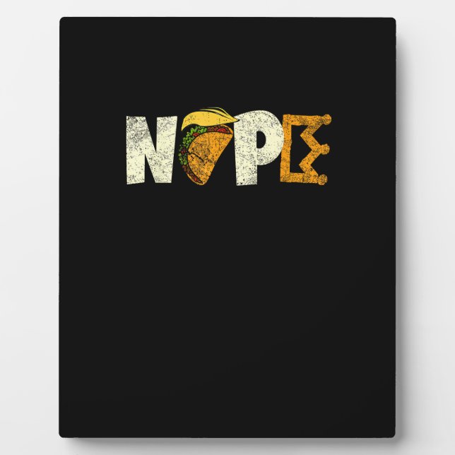 Nope No Kings In America We The People Political  Plaque (Front)