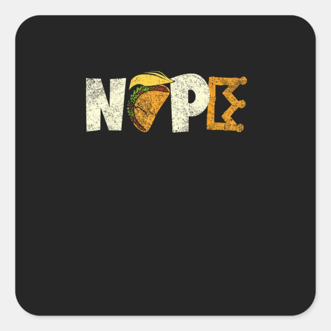 Nope No Kings In America We The People Political  Square Sticker (Front)