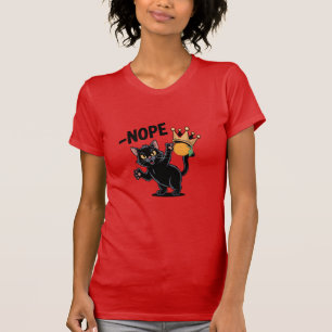 Nope, No Orange Kings says Cat Red T-Shirt