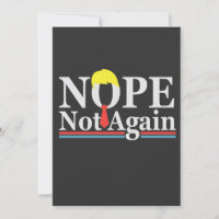 Nope Not Again Funny Presidency Republican Trump