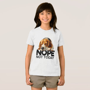 Nope Not Today Beagle Tri-Blend Shirt
