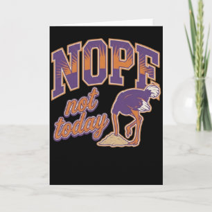 Nope Not Today Funny Chicken Attitude Shirt Gift Card