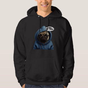 Nope Not Today Pug I Lazy Pug Nope Hoodie