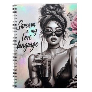 Nope not today sassy woman funny women sister mum notebook