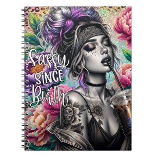 Nope not today sassy woman funny women sister mum notebook