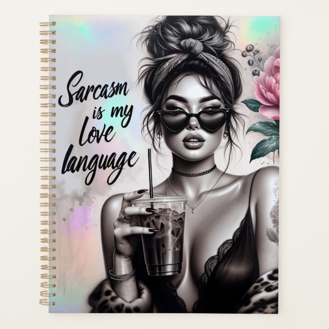 Nope not today sassy woman funny women sister mum planner (Front)