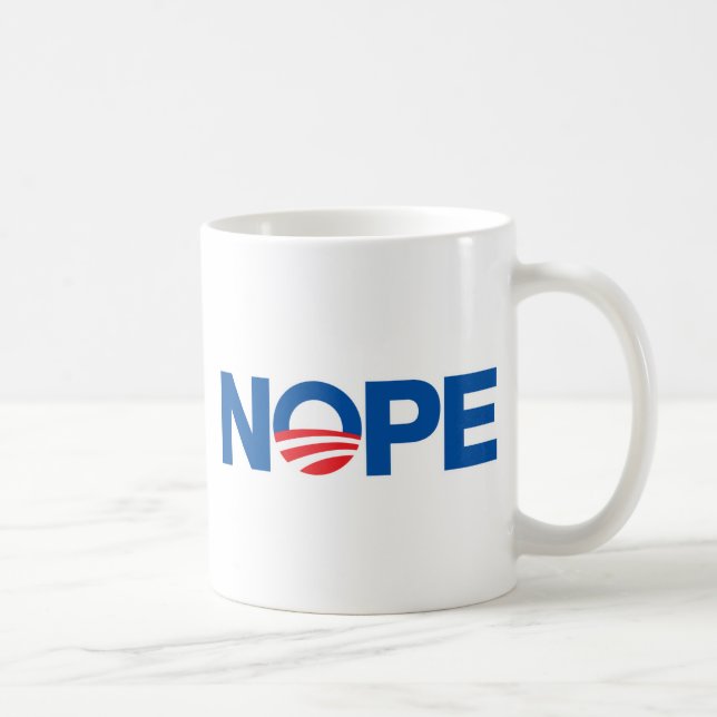 Nope Obama Coffee Mug (Right)