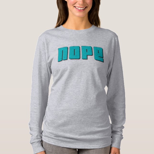 Nope  Off Shoulder Shirts (Front)