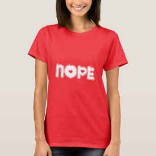 Nope Red T shirt for women/girls