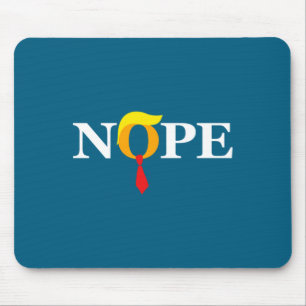 Nope Red Tie Trump Wig Orange Face Funny Anti Tru Mouse Mat