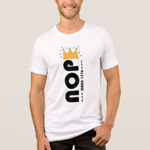 Nope Since 1776 No Kings Funny Anti-Monarchy Tri-Blend Shirt
